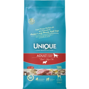 Unique Low Grain Adult Dog Medium&Large Breed Lamb And Rice 3kg