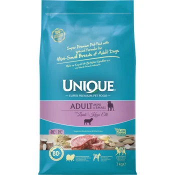 Unique Low Grain Adult Dog Mini&Small Breed Lamb And Rice 3kg