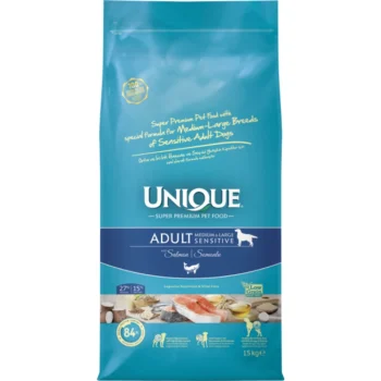 Unique Low Grain Adult Dog Medium&Large Breed Sensitive & Salmon 3kg