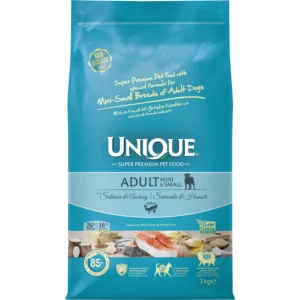Unique Low Grain Adult Dog Mini&Small Breed Salmon & Anchovy 3kg