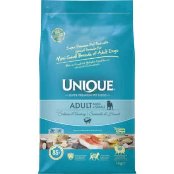 Unique Low Grain Adult Dog Mini&Small Breed Salmon & Anchovy 3kg