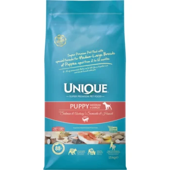 Unique Low Grain Puppy Medium&Large Breed Salmon & Anchovy 15kg