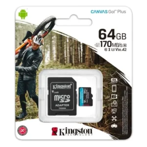 Kingston 64GB Micro Sd Sdcg3/64gb 170/70mb/S Uhs-I, U3, V30, A2