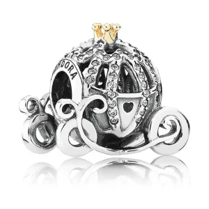 Pandora 791573cz Silver/Gold Charm