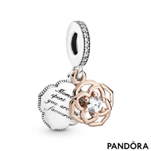 Pandora 789373c01 Silver/Rose Charm