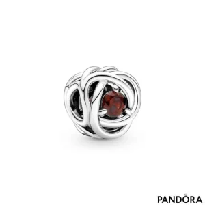 Pandora 790065c06 Red Silver Charm