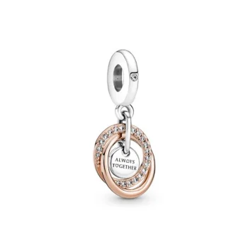 Pandora 780797c01 Silver/Rose Charm