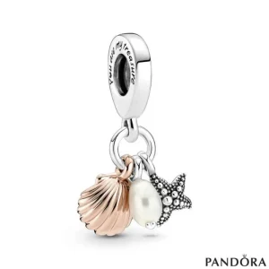 Pandora 7859c01 Silver/Rose Charm