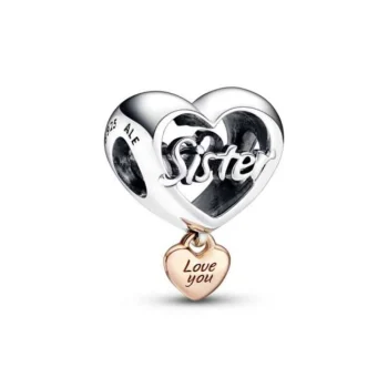 Pandora 7879c00 Silver/Rose Charm