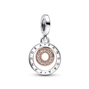 Pandora 782287c01 Silver/Rose Charm