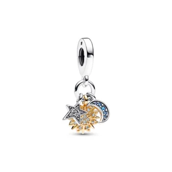 Pandora 762676c01 Silver/Gold Charm