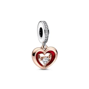 Pandora 792511c01 Red Silver Charm