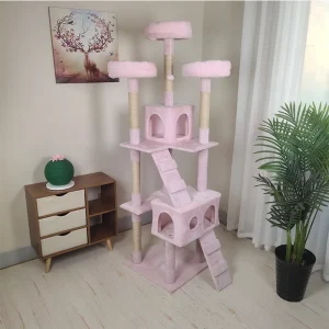 Cat Scratcher Tower - Pink