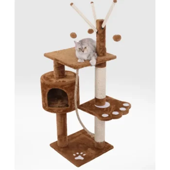 Cat Scratcher Tower - Brown/Cream 129CM