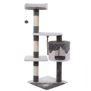 Cat Scratcher Tower - Gray/White 110CM