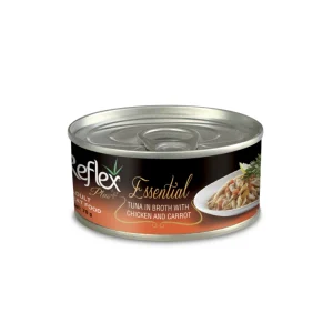 Reflex Plus Essential Adult Cat Can Food Tuna In Broth With Chicken And Carrot 70gr