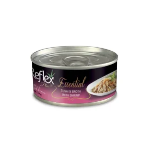 Reflex Plus Essential Adult Cat Can Food Tuna In Broth With Shrimp 70gr