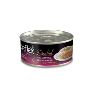 Reflex Plus Essential Adult Cat Can Food Tuna In Crystal Jelly With Shrimp 70gr