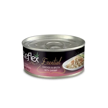 Reflex Plus Essential Adult Cat Can Food Chicken In Broth With Shrimp 70gr