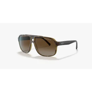 Armani Exchange AX4104S 8029T5 61 Brown Sunglasses