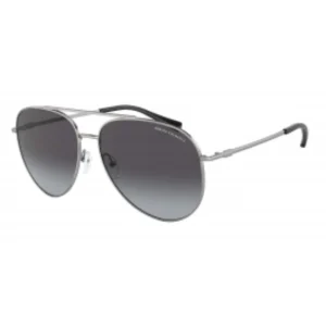 Armani Exchange AX2043S 60038G 59 Silver Sunglasses