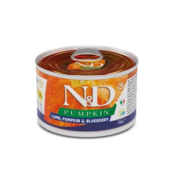 N&D Pumpkin Dog Lamb Pumpkin Blueberry Adult Mini Wet Food 140gr
