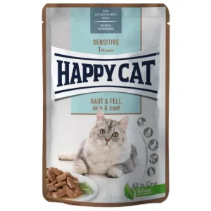 Happy Cat MIS Sensitive Skin & Coat Pouch Wet Food 85gr