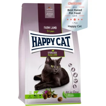 Happy Cat Sterilised Adult Pasture-Raised Lamb 10kg