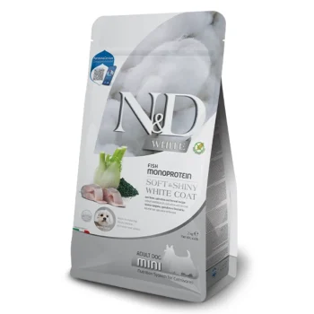 N&D White Dog Sea Bass Potato Spirulina Fennel Adult Mini 2kg