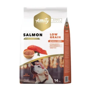 Amity Super Premium Low Grain Adult Dog Food Salmon 14kg