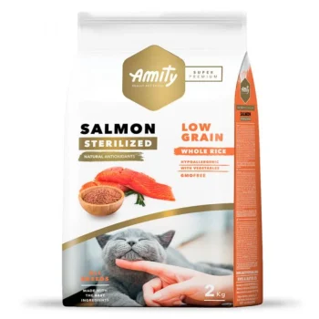 Amity Super Premium Low Grain Sterilized Cat Food Salmon 2kg