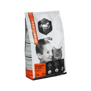 Amity Premium Sterilized Cat Food Salmon & Rice 1.5kg