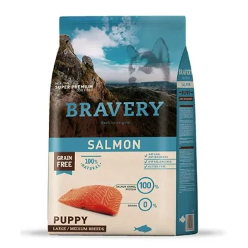 Bravery Grain Free Puppy Medium/Large Breed Dog Food Salmon 12kg