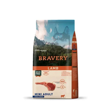 Bravery Grain Free Adult Mini Dog Food Lamb 2kg