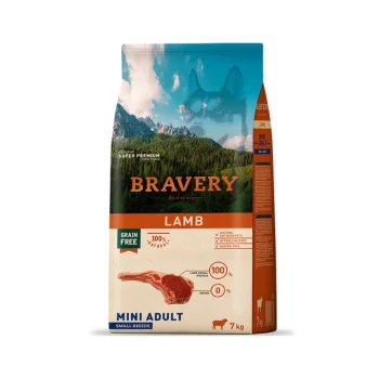 Bravery Grain Free Adult Mini Dog Food Lamb 7kg
