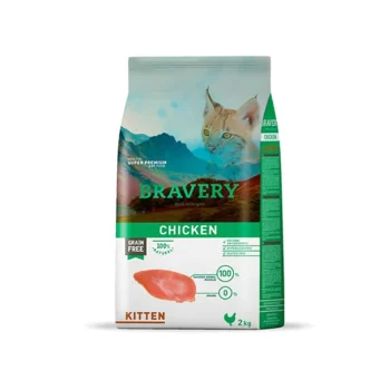 Bravery Grain Free Kitten Cat Food Chicken 2kg