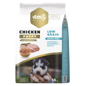 Amity Super Premium Low Grain Puppy Dog Food Chicken 14kg