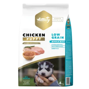 Amity Super Premium Low Grain Puppy Dog Food Chicken 4kg