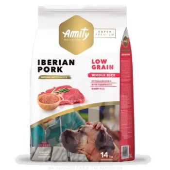 Amity Super Premium Low Grain Adult Dog Food Iberian Pork 14kg