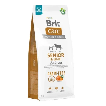 Brit Care Dog Food Grain-Free Senior & Light Salmon 12kg