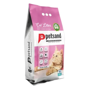 PetSand Baby Powder Scented Cat Litter 10lt