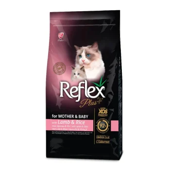Reflex Plus Mother And Baby Cat Food – Lamb And Rice 15kg