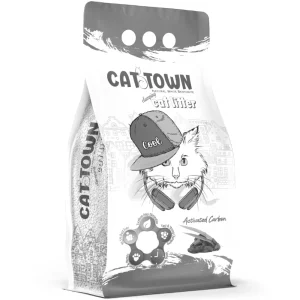 Cat Town Clumping Cat Litter with Activated Carbon 10lt