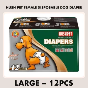 Hushpet Disposable Diapers For Dogs L 12pieces