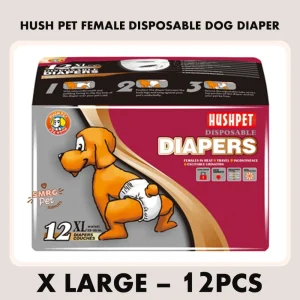 Hushpet Disposable Diapers For Dogs XL 12pieces