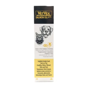 Vetvex Salmon Oil Omega 3 Shiny Skin and Coat Nourishing for Cats and Dogs 200gr
