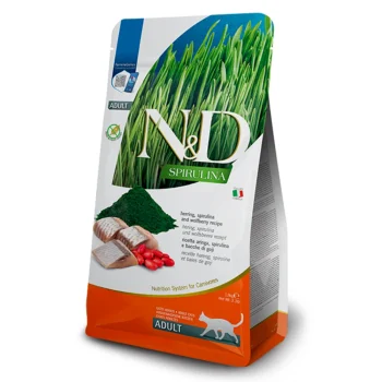 N&D Spirulina Herring Adult Cat Food 1.5kg