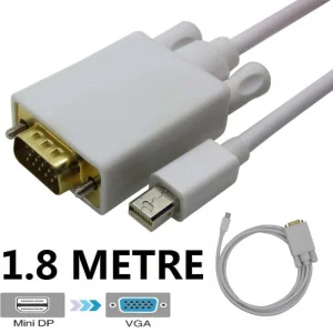 Mini Display Port To Vga Adaptor 1.8mt