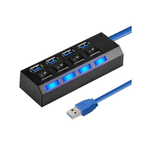 Usb 3.0 4 Port On/Off Button With Led Usb Multipler