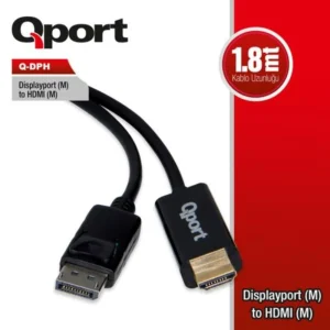 Qport Q-Dph Dp(M) To Hdmi(M) 1.8mt